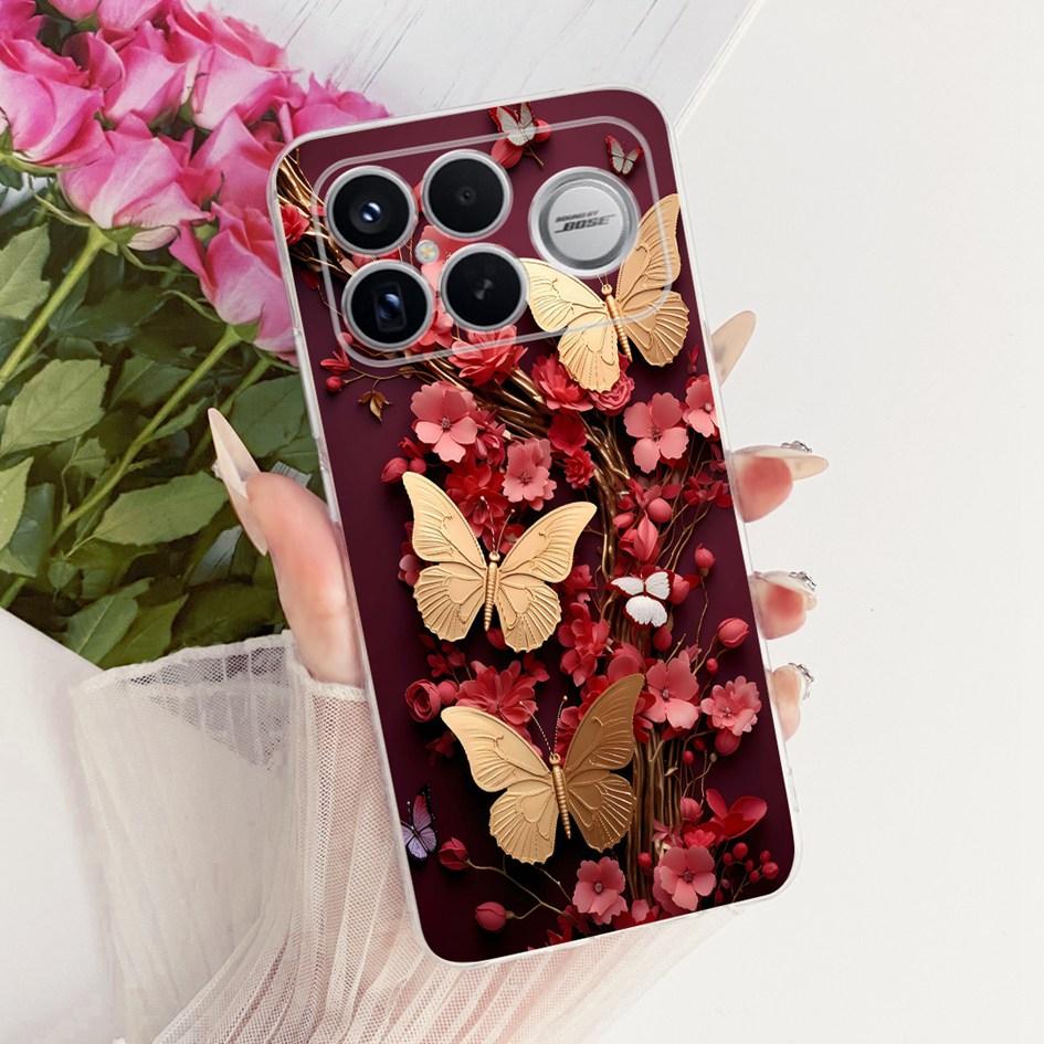 For Xiaomi POCO F8 Ultra Case Luxury Dragon Cartoon Transparent TPU Protection Cover For Poco F8 Pro Ultra PocoF8 Pro Soft Funda