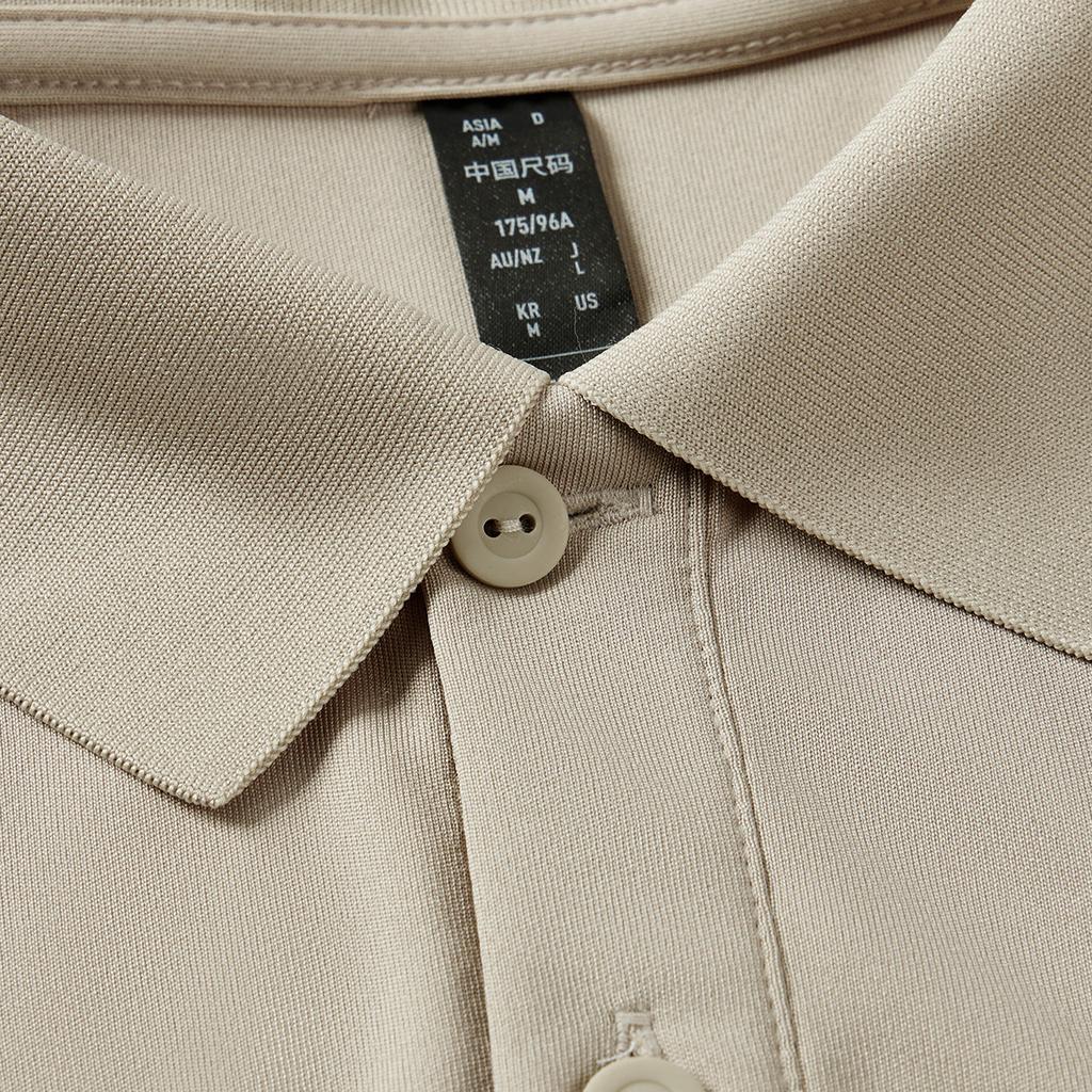 Adidas Pullover Comfortable Solid Color Short Sleeve Polo Shirt Men Polo Shirts Khaki JN9794