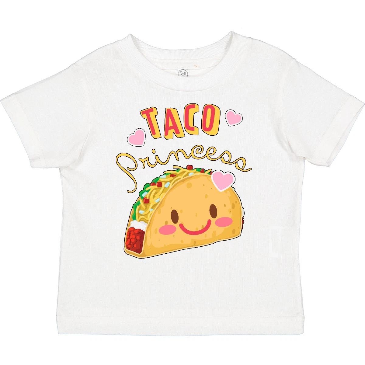 Inktastic Taco Princess- Cute Taco Toddler T-Shirt Food Tacos Royal Fun Girl Kid 150