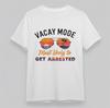 Women's Oversize Classic T-Shirt Vacation Sunglasses Graphic Tropical Print Tee