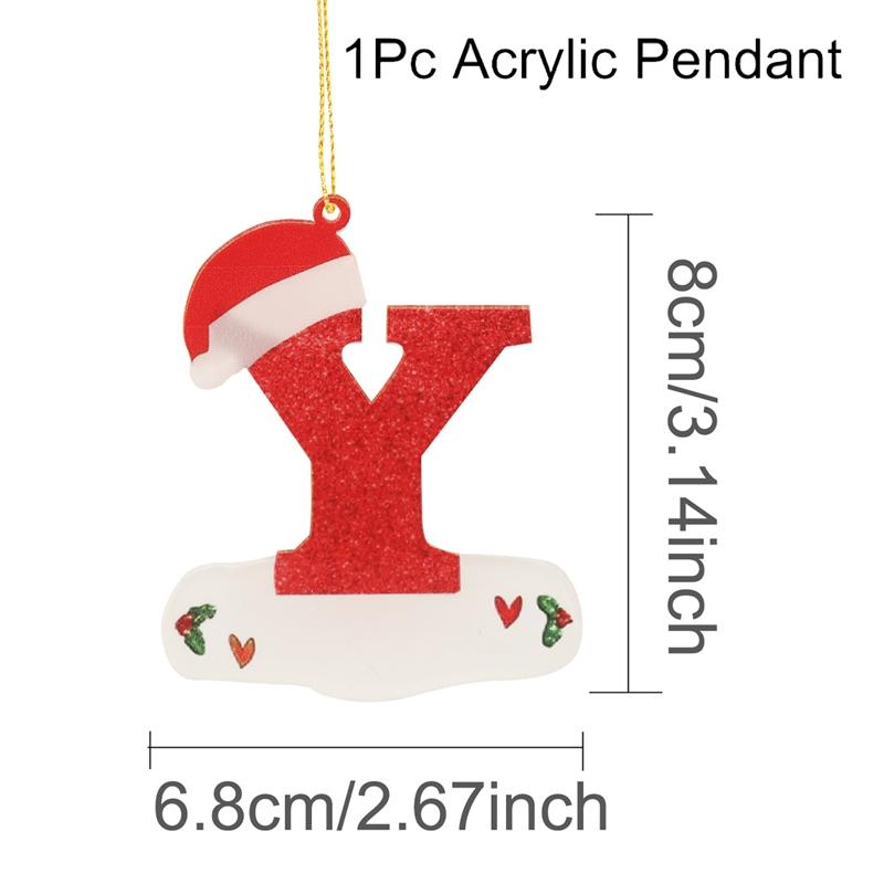 Christmas Acrylic Letter Pendant 2026 Merry Cristmas Decoration for Home Xmas Tree Hanging Ornaments Navidad Natal New Year 2026