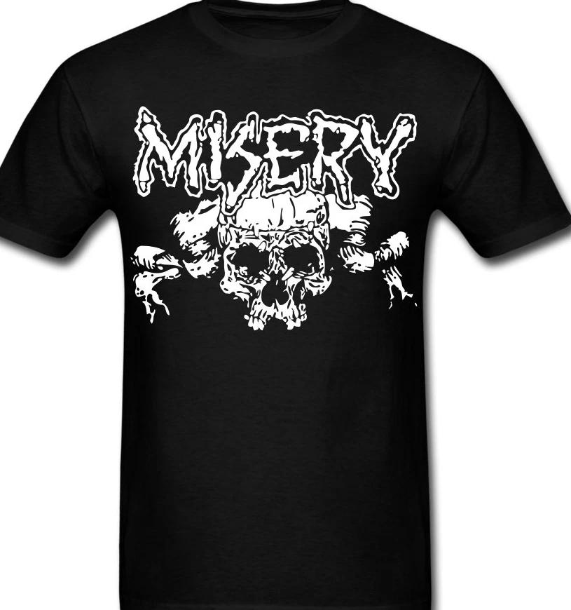 Misery Punk Music Band 100% Cotton T-shirt Mens Tees Top tee Rock XL