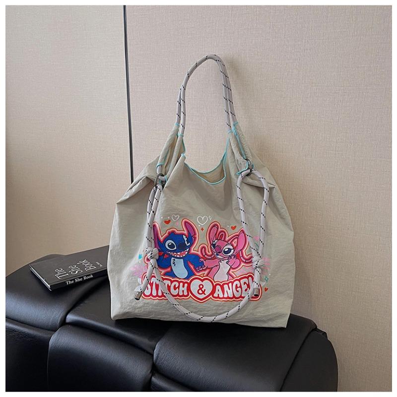 

Premium new bag, women s messenger bag, environmentally friendly shopping bag, large capacity embroidered flower hand-held canvas bag, cartoon bag. 32*30*4cm