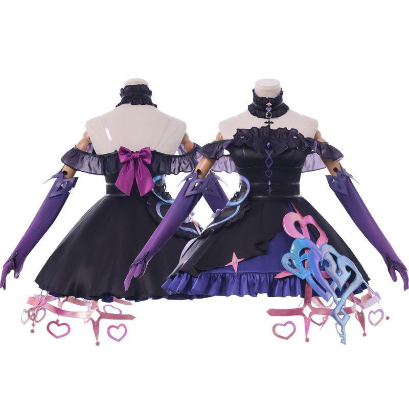 Honor of Kings X Sanrio Collaboration Angela Kuromi Heart Cosplay Costume Anime Game