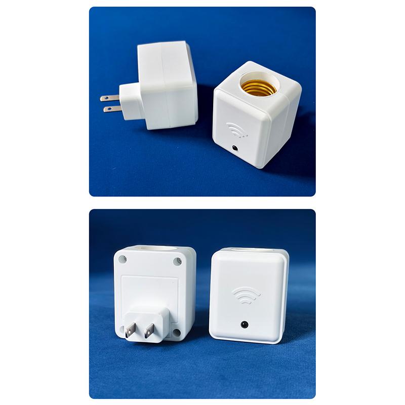 1Pc Us Eu Uk E27 Remote Control Lamp Head Socket Lamp Base Wireless Smart Remote Control Lamp Holder Cap Intelligent Switch