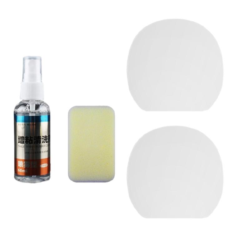 Pingpong Paddle Cleaner Table Tennis Racket Cleaning Spray Cleaning Set Spray Bottle with Sponge for Racket Maintenance