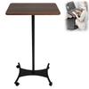 KLD Standing Desk for Side Bedside Sofa Bedroom Coffee Laptop Projector Easy Suitable for Meeting and Paraffin Wood Finish Laptops, Table, Table,