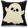 Halloween Pillowcase Decoration Indoor Witch Bat Linen Cushion Cover Sofa Decoration Pillowcase 50*50 Decor
