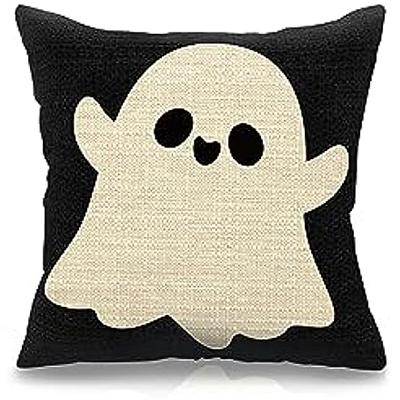 Halloween Pillowcase Decoration Indoor Witch Bat Linen Cushion Cover Sofa Decoration Pillowcase 50*50 Decor