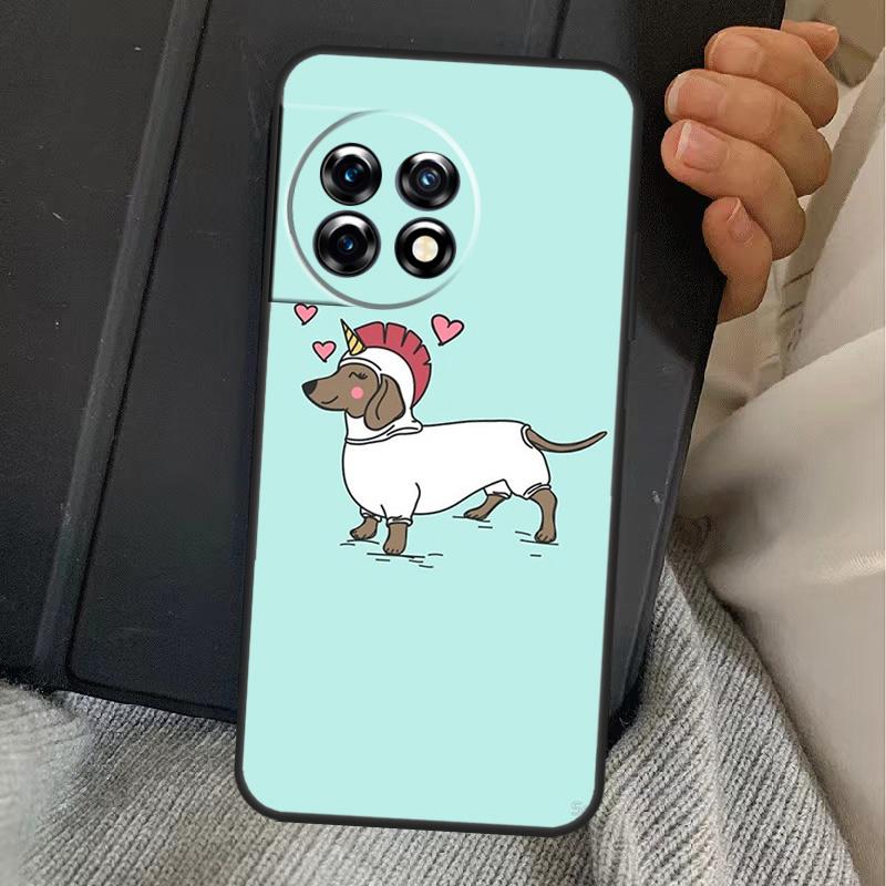 

Dachshund Silhouette Dog Case For OnePlus 13R 12R 10R 13T 10T 8T 15 13 12 11 Nord CE 4 3 2 Lite N20 N30 Nord 5 Cover OnePlus 13T