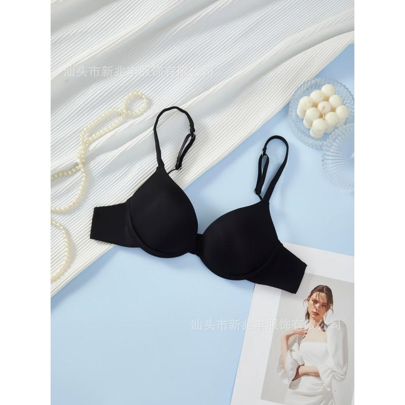 Womens Underwire Bra Push Up Adjustable Strap T-Shirt Daily Wear