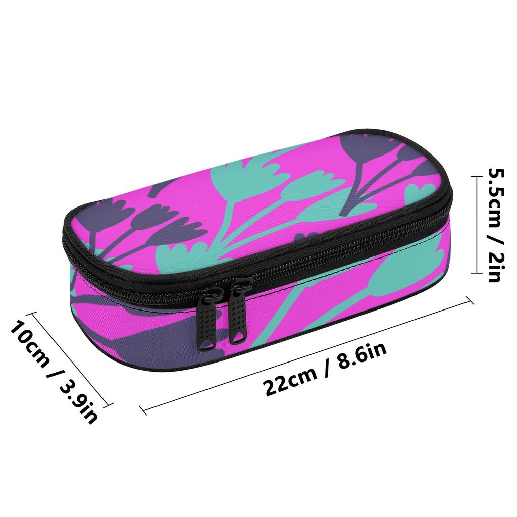 Pencil Case Strong Polyester Fabric Large Capacity Secure Zipper with Mesh Pocket Removable Divider and Pen Slots for Boys Girls