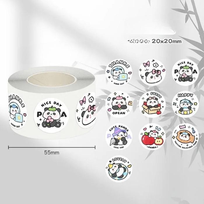 300Pcs/roll Kawaii Cartoon Black Cat Sticker Bubble Mailer Sealing Stickers Deco Labels Fun Cute Stationery DIY Decals for Kids