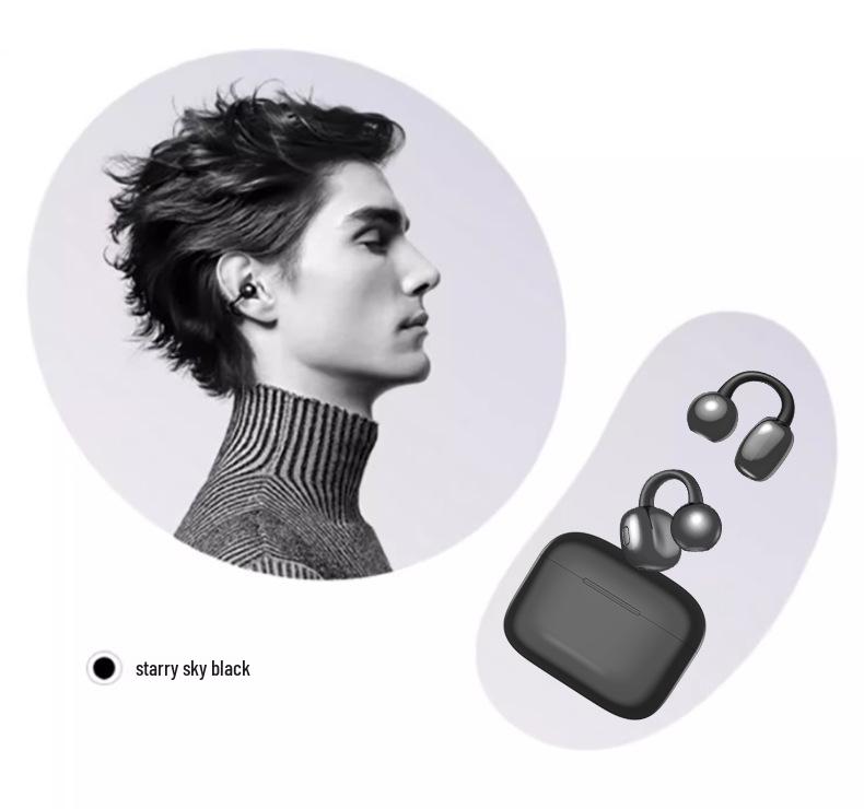 AI Bluetooth Ear-Clip Headset with In-Ear Translation and Bone Conduction