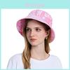Cotton Summer Tie Dyeing Fisherman Hat With Wide Brim Sun Protection For Outdoor Activities