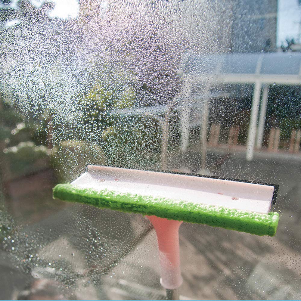 Azuma Kogyo TK Extendable Glass Screen Wiper Pink Cleaning Windows and Screens with Just One Item Glass Wiper Screen Brush Wiping Width 25cm Total