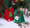 Eco-Friendly Santa Felt Bag Recycled Handbag for Christmas Eve Apple Candy Gift-Easter Promotion