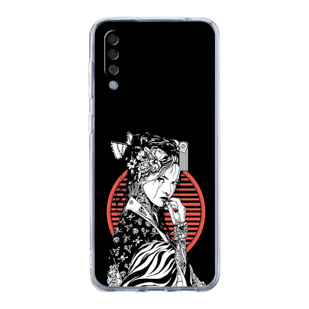 Case For Samsung A14 A50 A70 A30 A40 A20E A10 A10S A20S A02S A04S A12 A22 A32 A34 A42 A52 5G A54 Japanese Bushido Samurai Cover