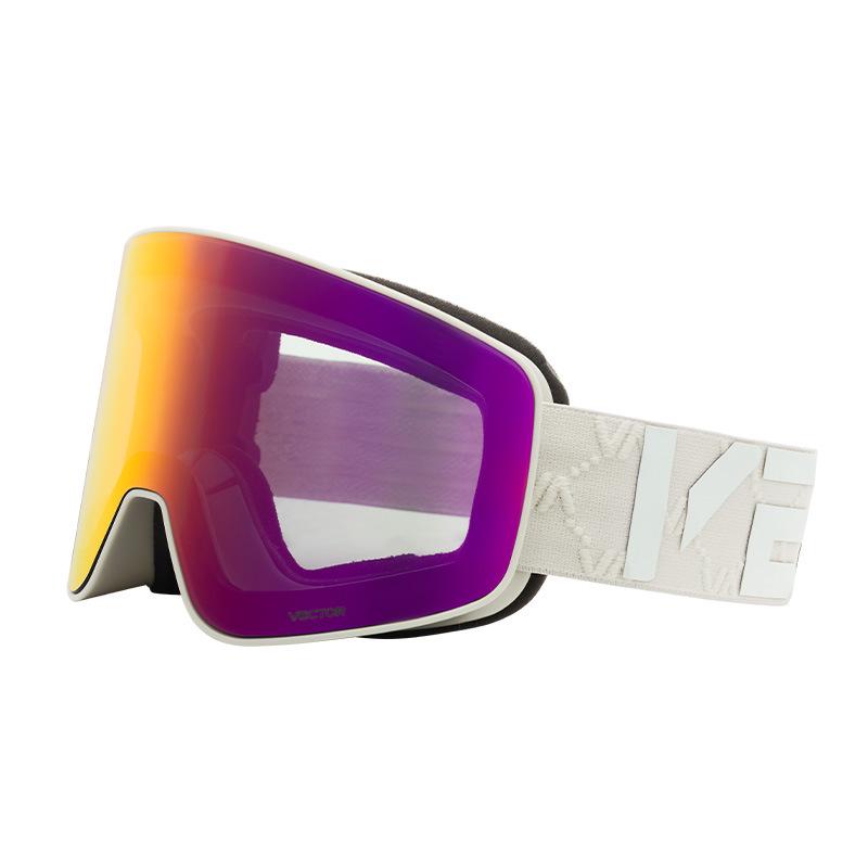 VECTOR Wanketu Magnetic Ski Goggles, Anti-fog, Myopia-Friendly, Helmet-Compatible for Men & Women