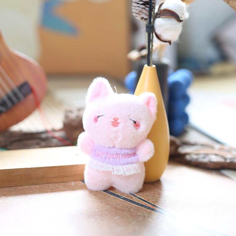 

Cute Cute Kitten Pendant Plush Toy Doll Little Fox Bag Hanging Keychain Rag Doll Doll 12cm