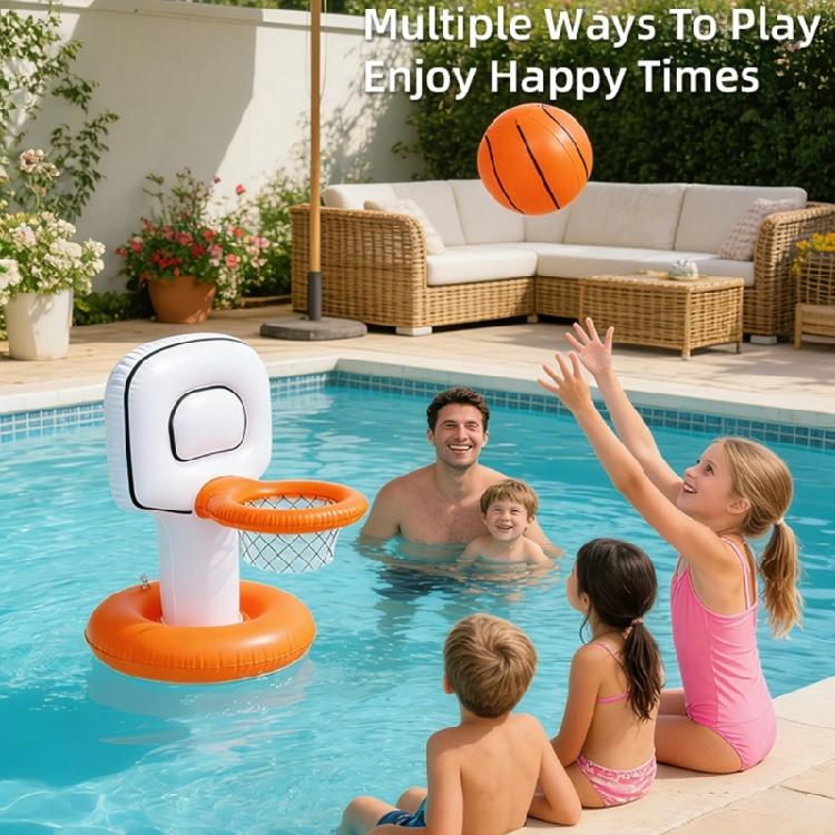 Floating Water Basketball Hoop And Ball Outdoor Inflatable Swimming Pool Toy Outdoor Water Toy for Boys And Girls