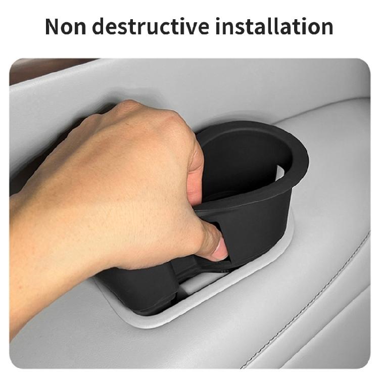 Car Water Cup Holder Insert Automotive Accessories Anti Slip Silicone Drink Holder for AITO M9 2024 Easy Installation