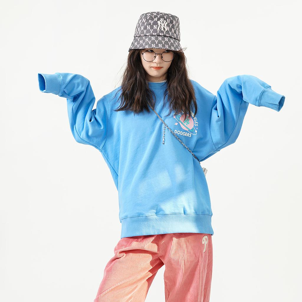 New MLB Los Angeles Dodgers Sweatshirts Unisex Blue 3AMTL0121-07BLS