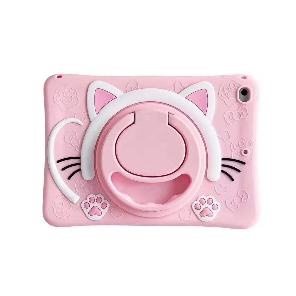 For Samsung Galaxy Tab A9 A11 Plus 8.7 11 Inch T290 T295 T297 8.0 A8 A7 S6 Lite 10.4 T510/515  T500/505/507 Cartoon Silicone Kids Stand Tablet Case