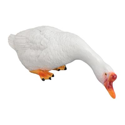Resin Goose Statue Garden Decor Figurine Ornament for Pool Side Lawn Yard Outdoor Decoration Funny