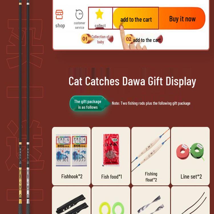 Daiwa Ultraleichte Ultra-harte Angelrute für Karauschen - Top-Marke Komplettset