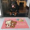 Kawaii Rilakkuma Bear Door Mat Nordic Style Bedroom Living Room Doormat Home Balcony Anti-Slip Alfombra