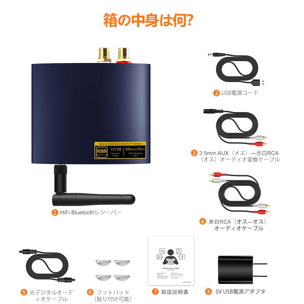 1Mii Bluetooth DAC HiFi Ldac Bluetooth Receiver Bluetooth Audio Receiver DA Converter Output Connect To Receive HIFI Music from Mobile In High