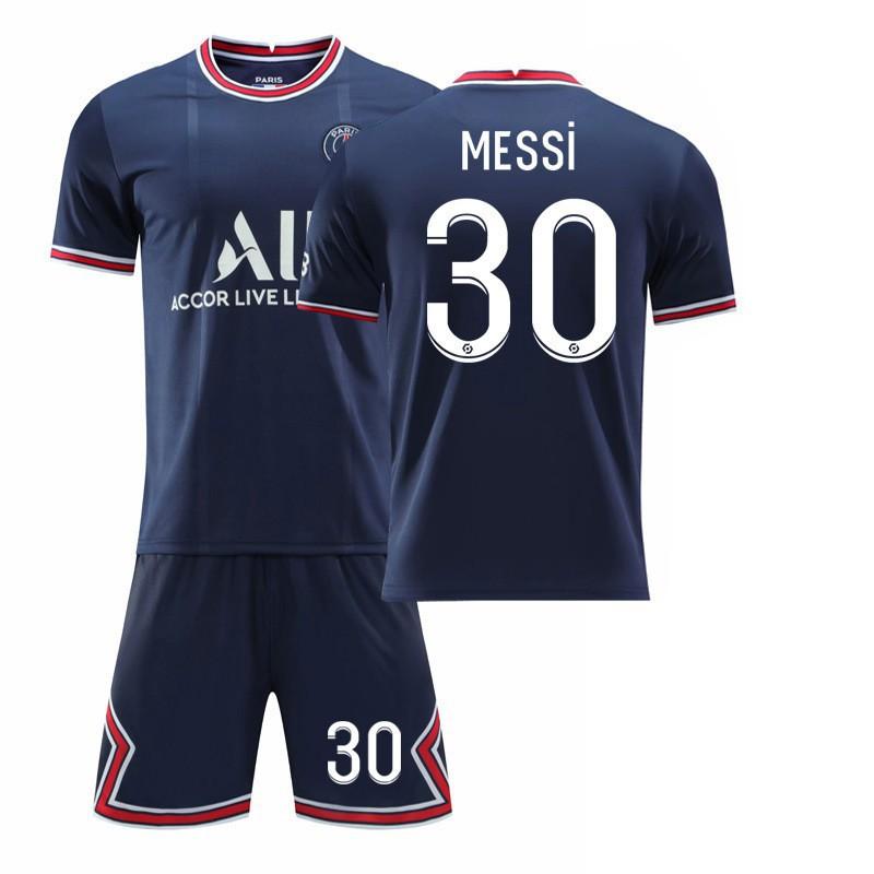 21-22 Paris Home Court 30 7 Mbappe No. 10 Neymar 4 Football Jersey Sportswear Set