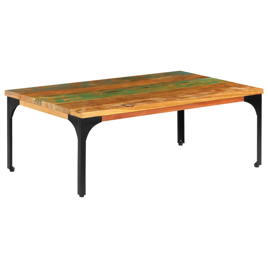 Coffee Table 100 X 60 X 35 Cm Solid Reclaimed Wood