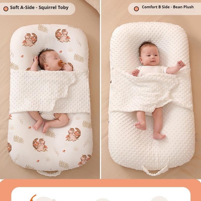 Bed In Bed Baby Newborn Anti-jump Spit Choking Milk Pressure Coax Sleep Nest Sleeping Pad Baby Landing Wake Up Artifact Soothes Go Out