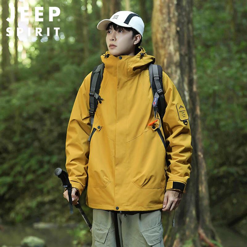 JEEP SPIRIT Outdoor Couple's Windproof Mountaineering Jacket