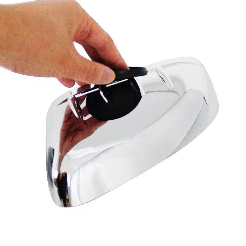 For Ford Explorer 2011-2015 Car Sticker Rearview Side Mirror Cover Wing Cap Exterior Door Rear View Case Trim Chrome Black ABS