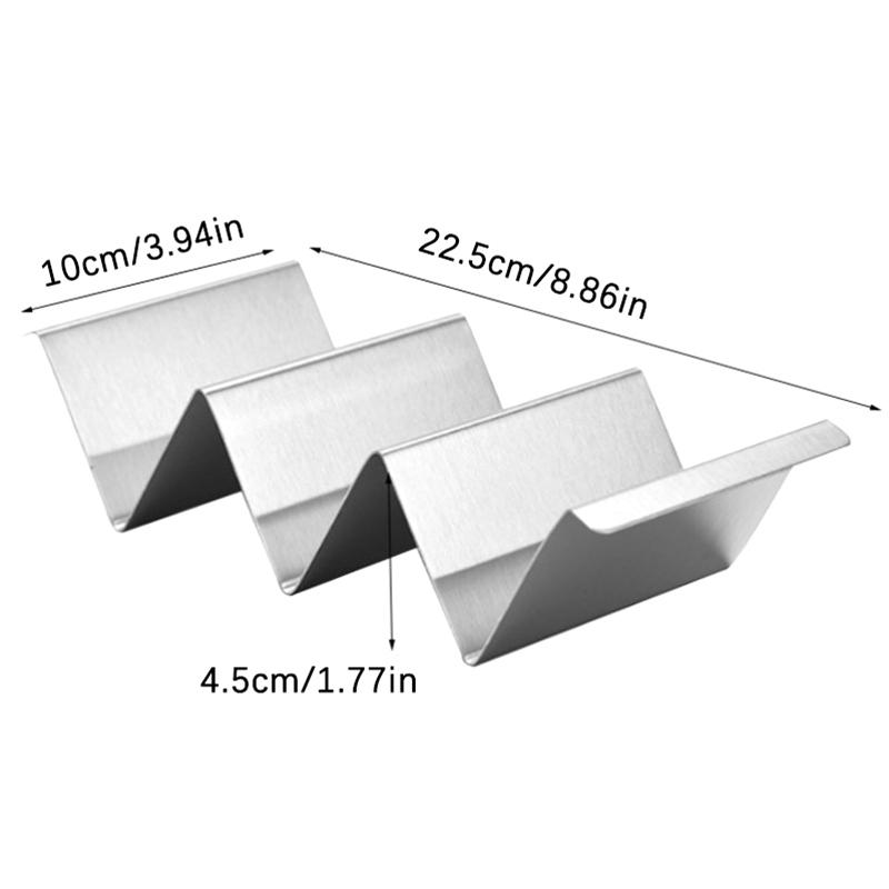 Stojan na tacos, stojan na palačinky, nerezové tortilly, tácy na tacos, stojan na tacos, stojan na mexické jídlo, kuchyňské náčiní