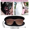 1Pcs Soft Sunglasses Case,Neoprene Zipper Glasses Pouch,Portable Eyeglasses Bag