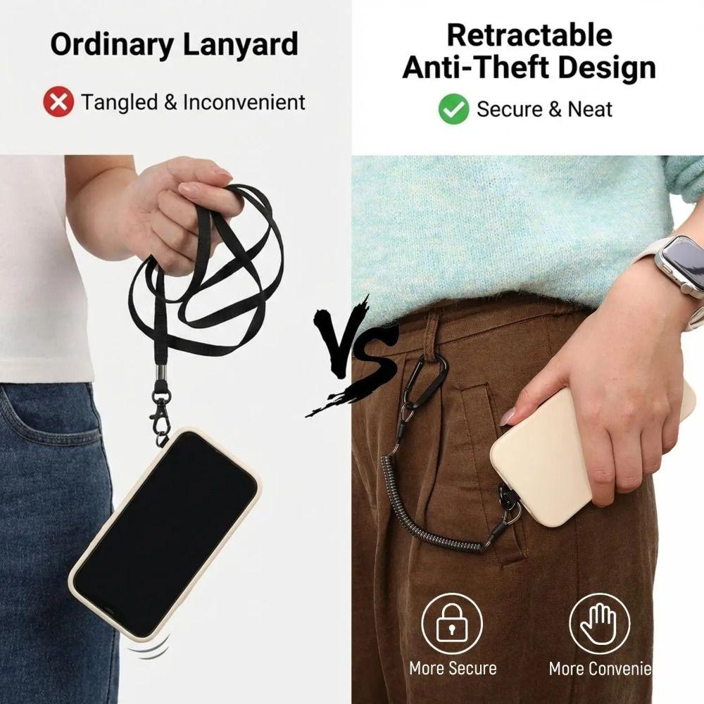Anti-lost Phone Ropes Tangle-Free Anti-Theft Wrist Band Portable Phone Lanyard Outdoor