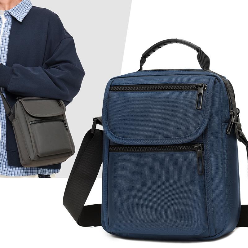 New small square bag fashion men's bag trend casual messenger bag large capacity shoulder bag men's bag
