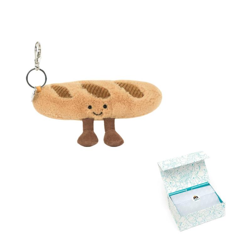 JELLYCAT Fun Food Baguette Cute Cute Doll Plush Pendant 4cm High