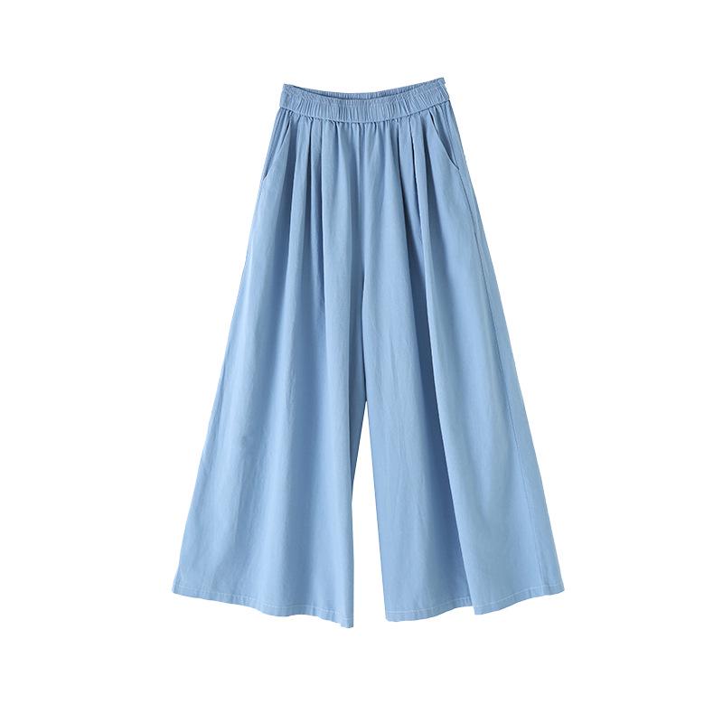 Women's High-Waisted Wide-Leg Linen Pants - Summer 2026 Casual Slim-Fit Loose Style