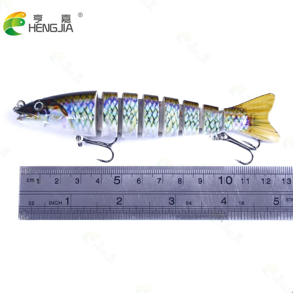 3 pezzi Esche rotanti multi-sezione per pesca alla spigola 12,7 cm-18 g-#6 Minnow Esche artificiali finte Adatte per pesca Carpfishing Attrezzatura Regalo per festival