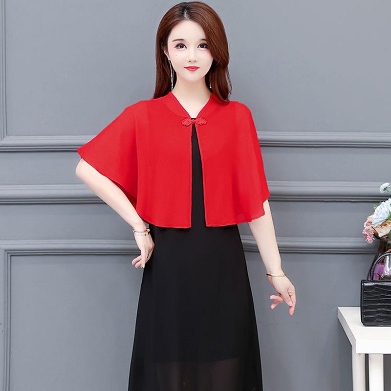 Chiffon Short Outer Wear Sunscreen Shawl Women Sun Clothing Summer Spring Sun Protection Cloak Lace Thin Jacket
