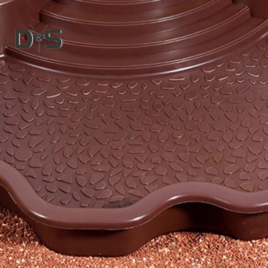 Reptile Bathing Pool Large Tortoise Feeding Dish Water Bowl with Ramp Aquarium Ornament for Lizard Gecko Snake Turtle Bearded Dragon