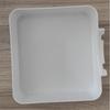 Drain Guide Tray for Washer Area 2 Piece PE Plastic Funnel Tray Set with Square Form and Curved Water Channel for Laundry Room Drain Use
