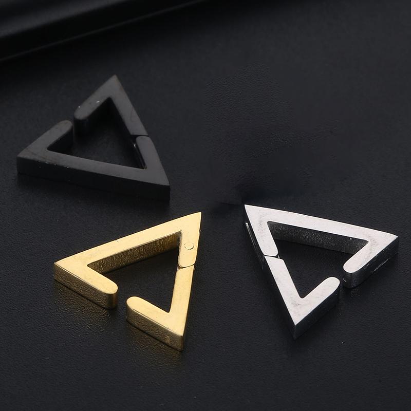 1 Paar Gothic Fake Ohrclip Creolen für Männer und Frauen Edelstahl Schmerzlos Nicht Piercing Fake Ohrringe Schmuck Geschenke