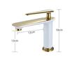 Northern Europe Basin Faucet Hot Cold Mixers Taps Deck Mount Bathroom Sink Faucets Single Handle White Black Gold