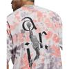 Jordan Camiseta casual de manga curta com estampa salpicada, masculina, tops, tinta, respingos, ameixa, névoa, DM1455-501